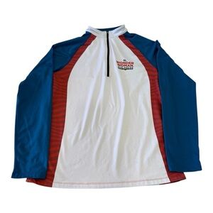 Wonder Woman DC Running Man Run Series Quarter Zip Pullover Size L